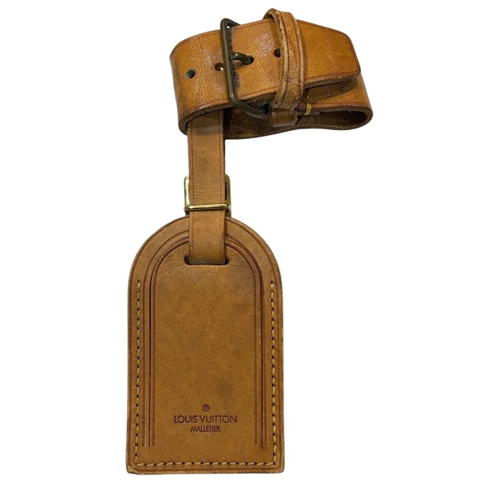 Louis Vuitton Vachetta Leather Name Tag for Luggage Bags